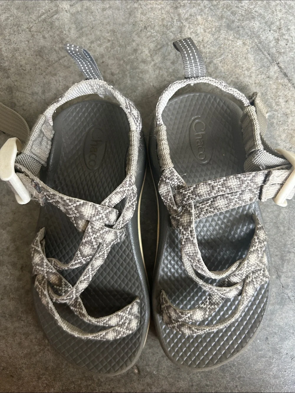 Chaco Kids Gray Strappy Sandals